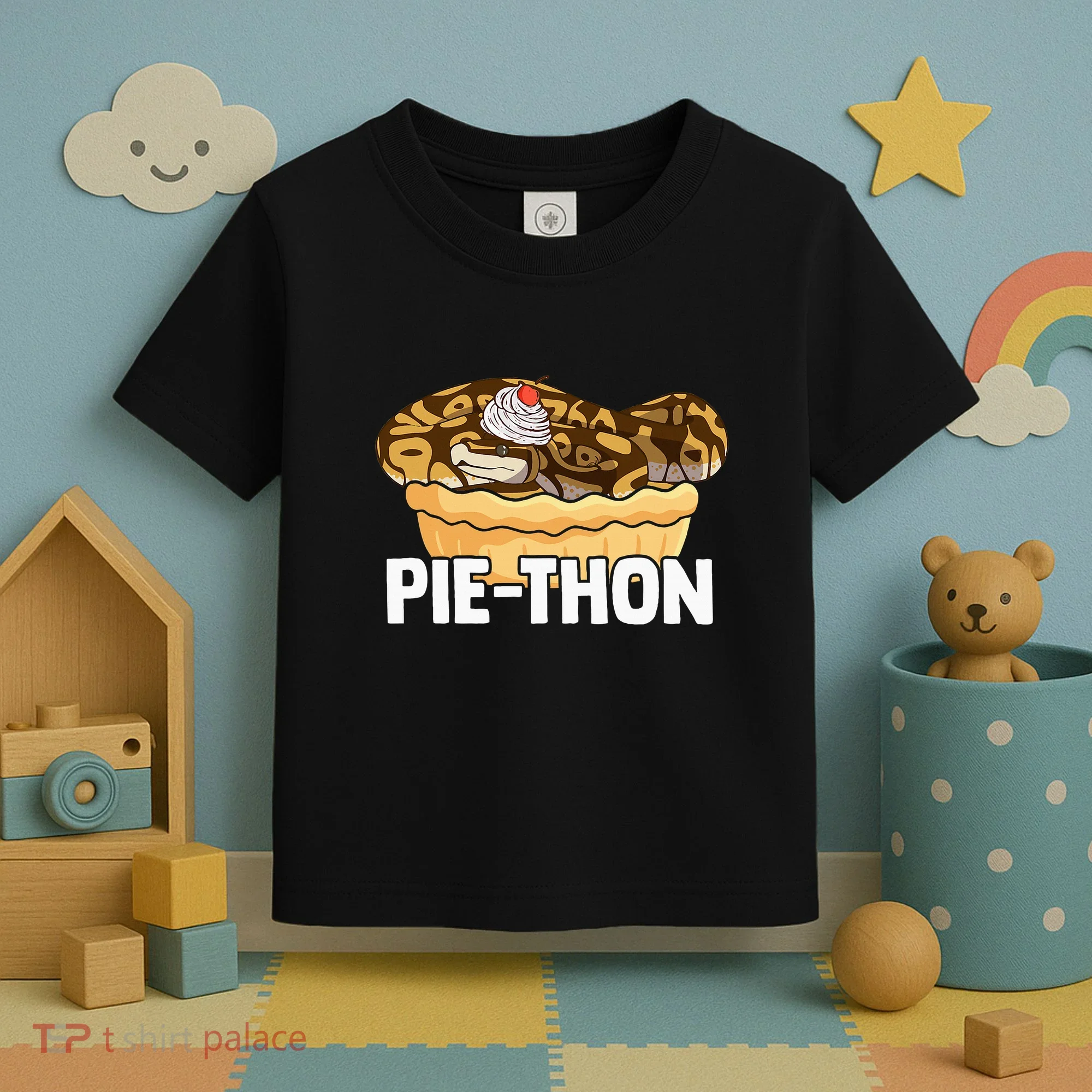 Ball Python Pie Thon Snake Pet Owner Animal Ball Python Toddler T-Shirt