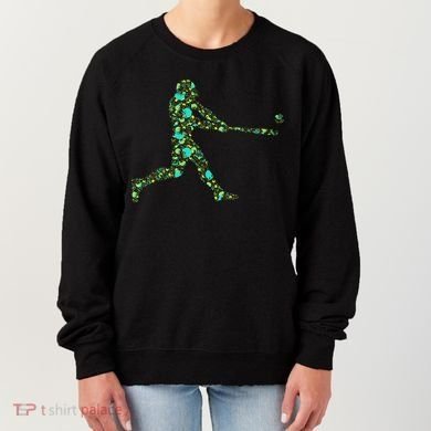 Baseball Player Pattern Women's Sweatshirt