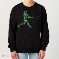 Baseball Player Pattern Women's Sweatshirt thumb 0