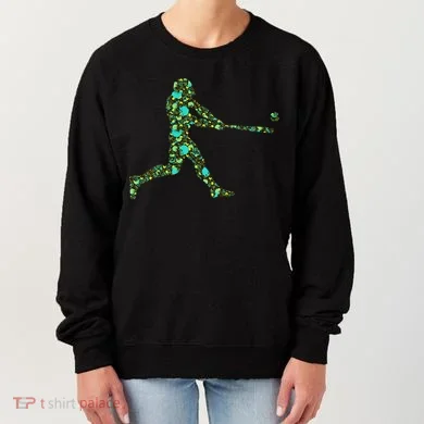 Baseball Player Pattern Women's Sweatshirt
