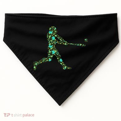 Baseball Player Pattern USA-Made Doggie Bandana