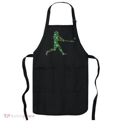 Baseball Player Pattern Apron