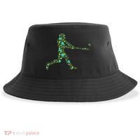 Baseball Player Pattern Sustainable Bucket Hat thumb 0