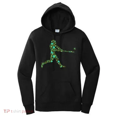 Baseball Player Pattern Women's Hoodie