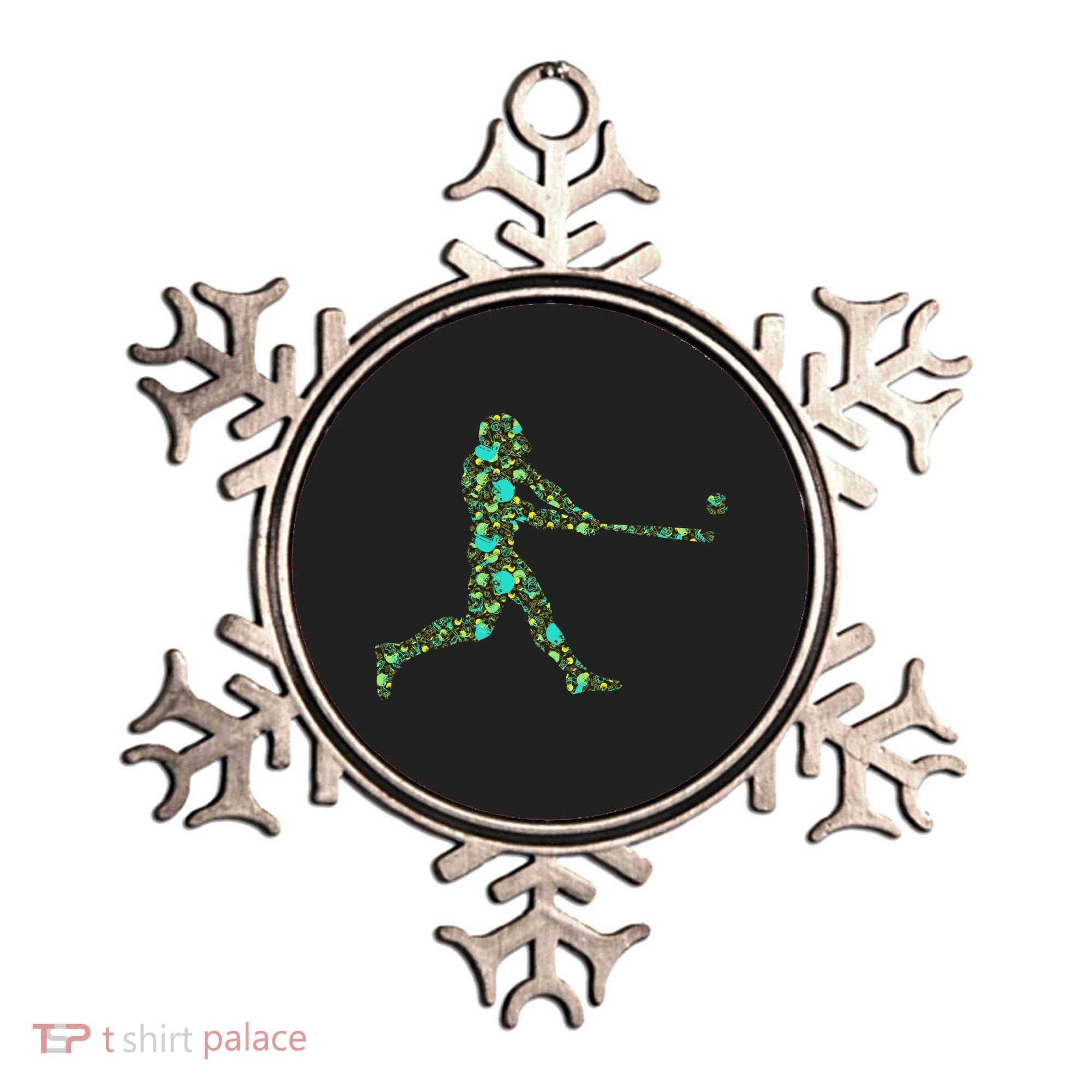 Baseball Player Pattern Ornament