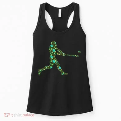 Baseball Player Pattern Women's Tank Top