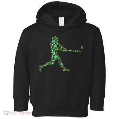 Baseball Player Pattern Toddler Hoodie
