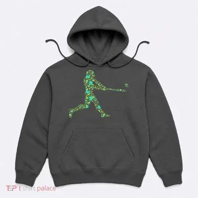 Baseball Player Pattern Hoodie