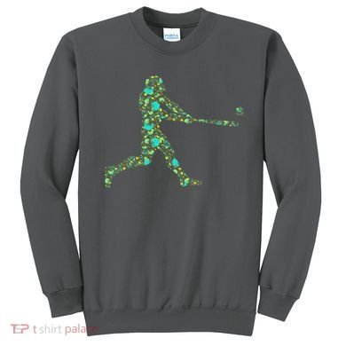 Baseball Player Pattern Sweatshirt