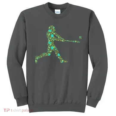 Baseball Player Pattern Sweatshirt