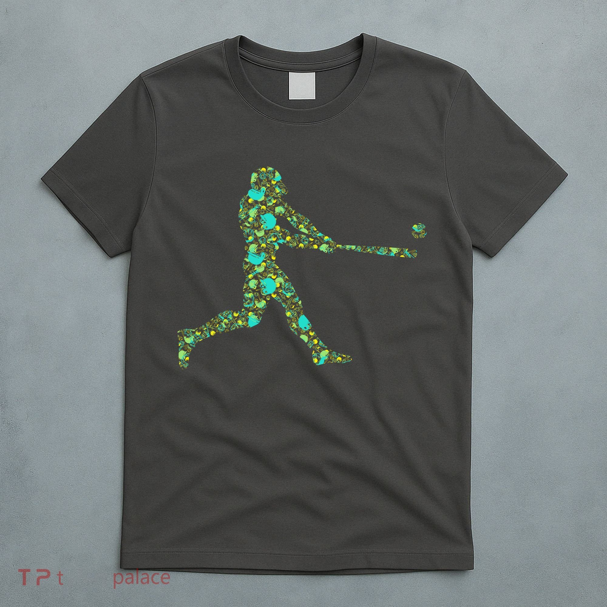 Baseball Player Pattern T-Shirt