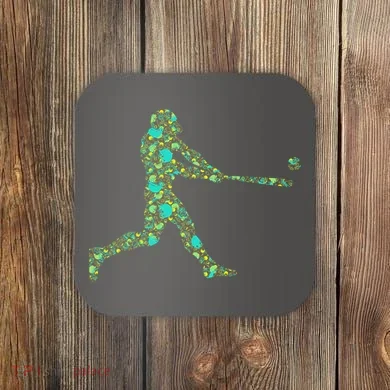 Baseball Player Pattern Coaster
