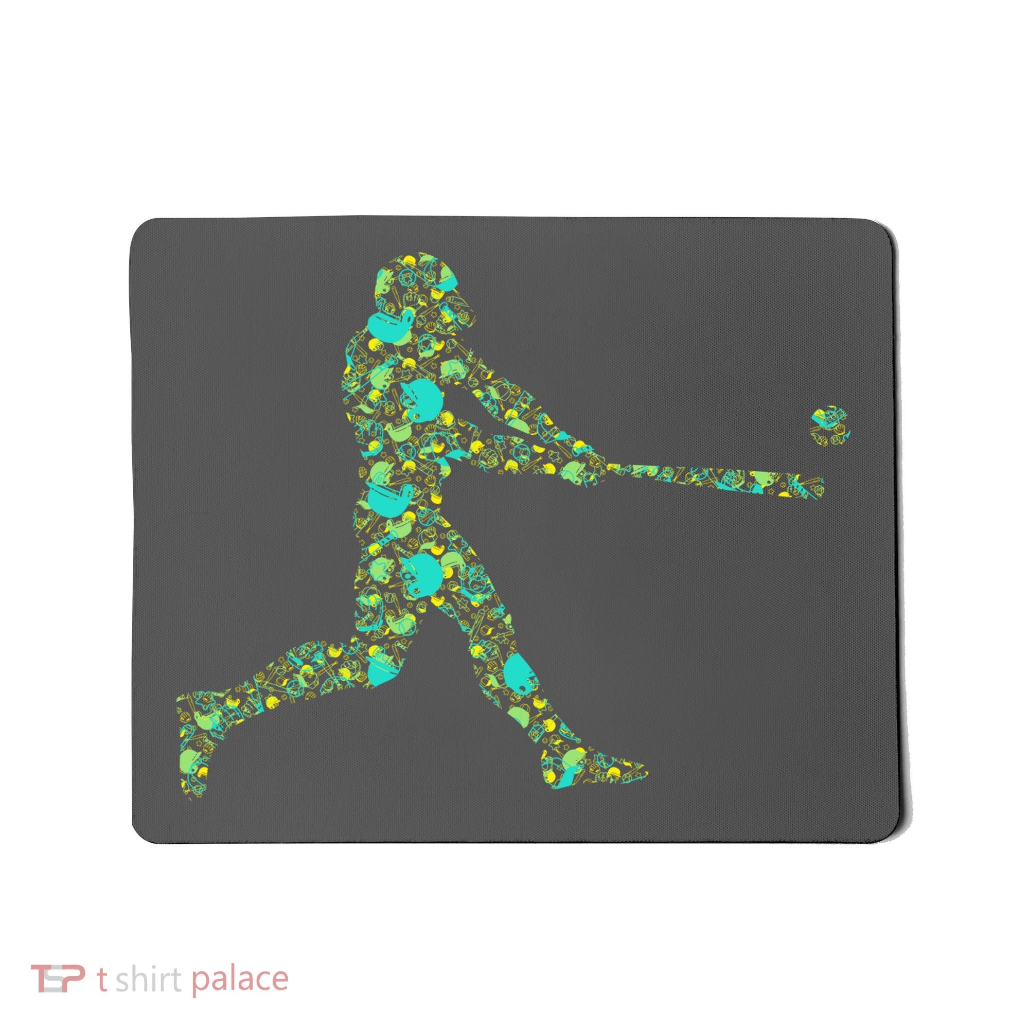 Baseball Player Pattern Mousepad