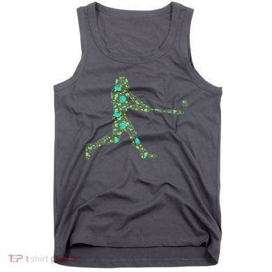 Baseball Player Pattern Tank Top