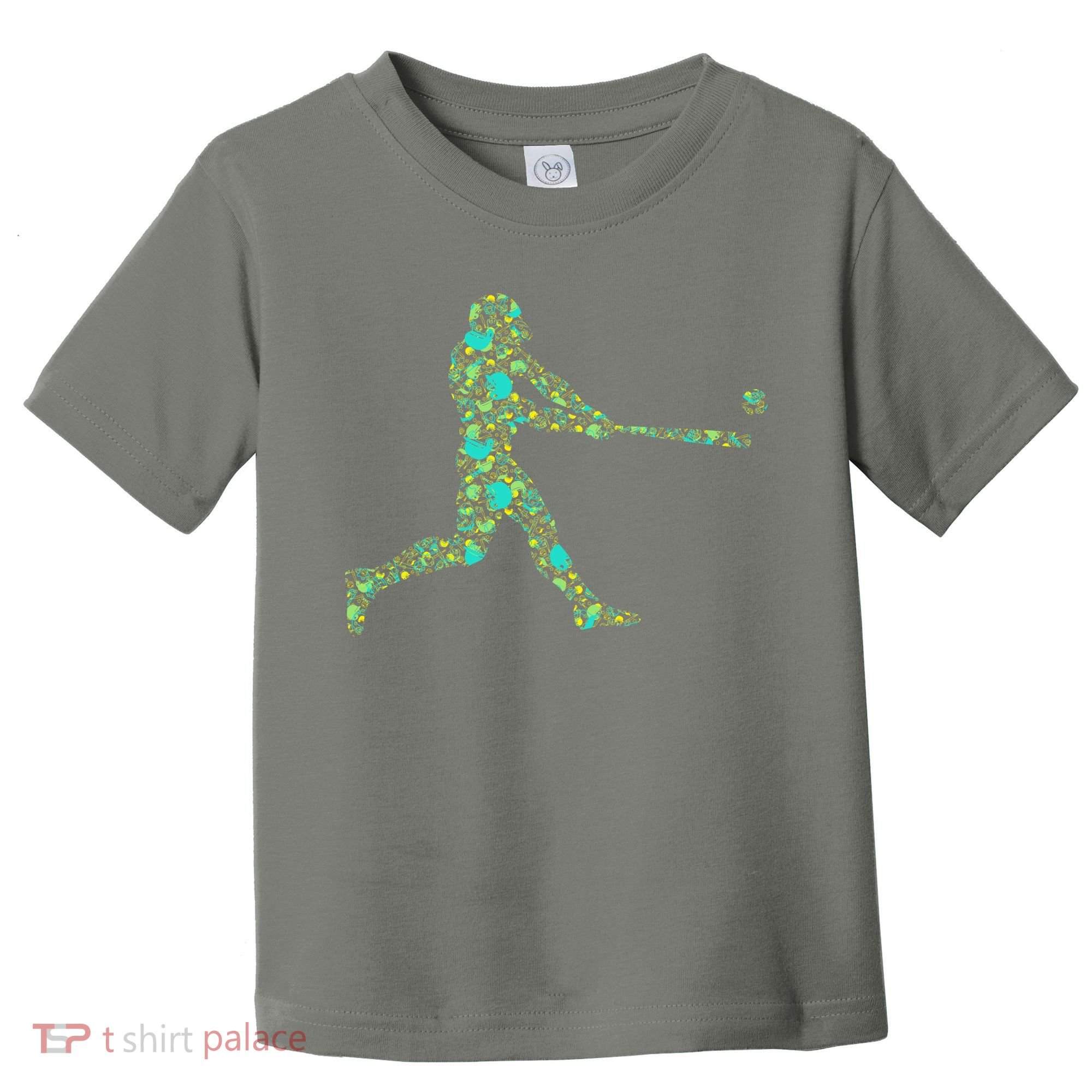 Baseball Player Pattern Toddler T-Shirt