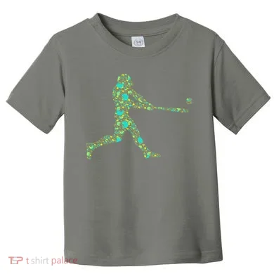 Baseball Player Pattern Toddler T-Shirt