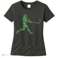 Baseball Player Pattern Women's T-Shirt thumb 0