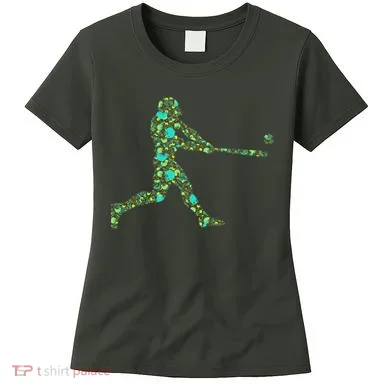 Baseball Player Pattern Women's T-Shirt