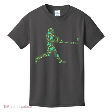 Baseball Player Pattern Kids T-Shirt