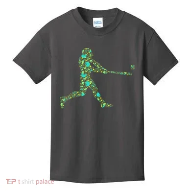 Baseball Player Pattern Kids T-Shirt