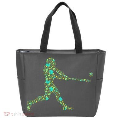 Baseball Player Pattern Tote Bag