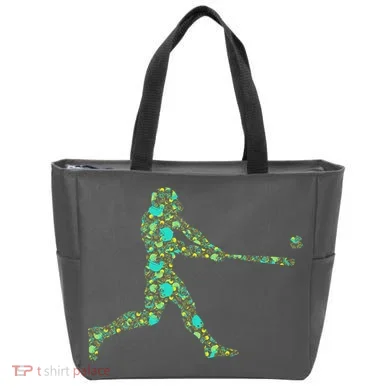 Baseball Player Pattern Tote Bag