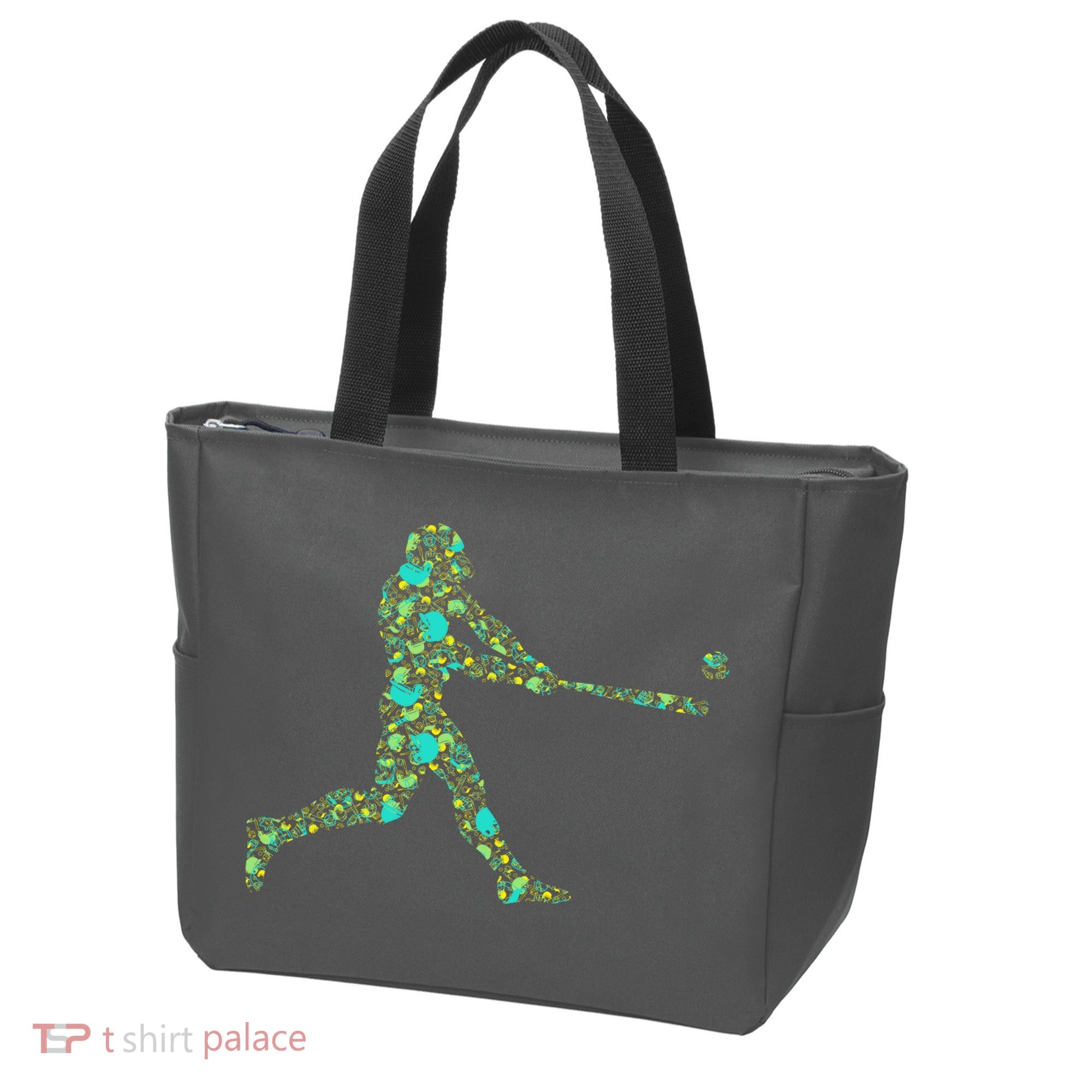 Baseball Player Pattern Tote Bag