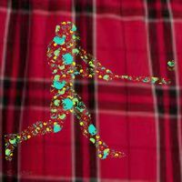 Baseball Player Pattern Women's Flannel Plaid Pajama Pants thumb 2