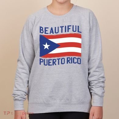 Beautiful Puerto Rico Flag Women's Sweatshirt