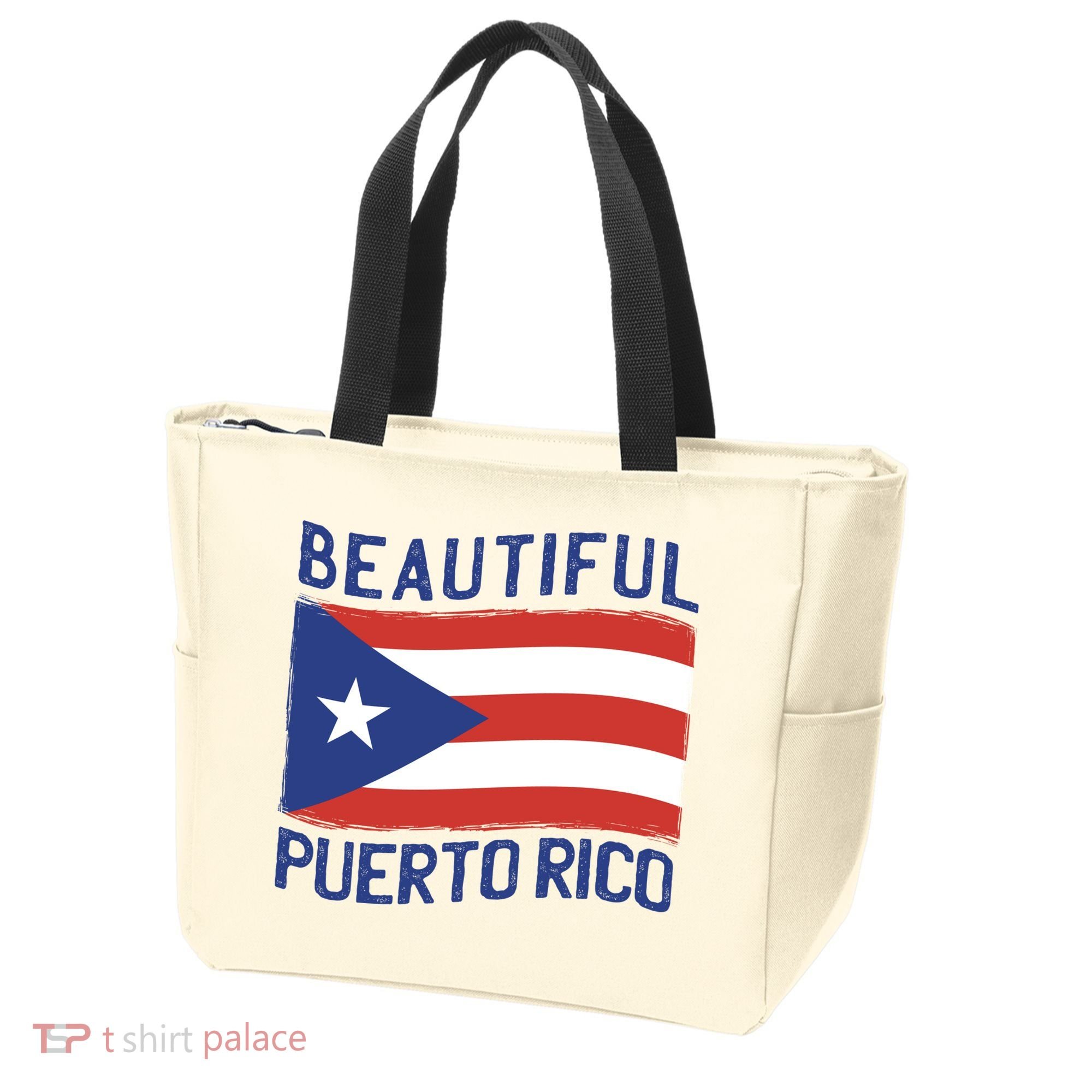 Beautiful Puerto Rico Flag Tote Bag