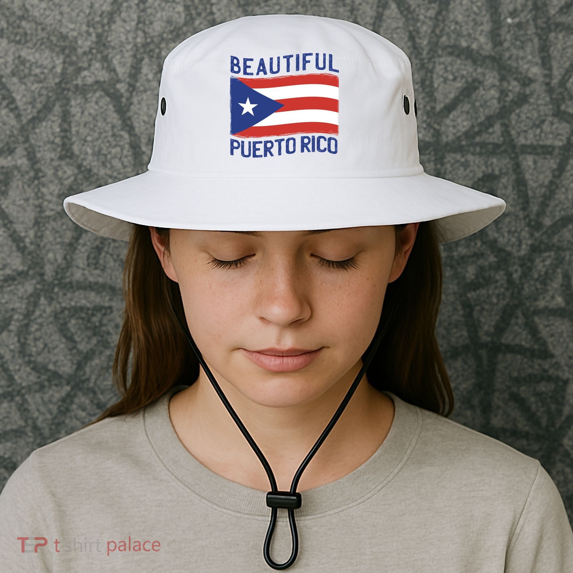 Beautiful Puerto Rico Flag Bucket Hat