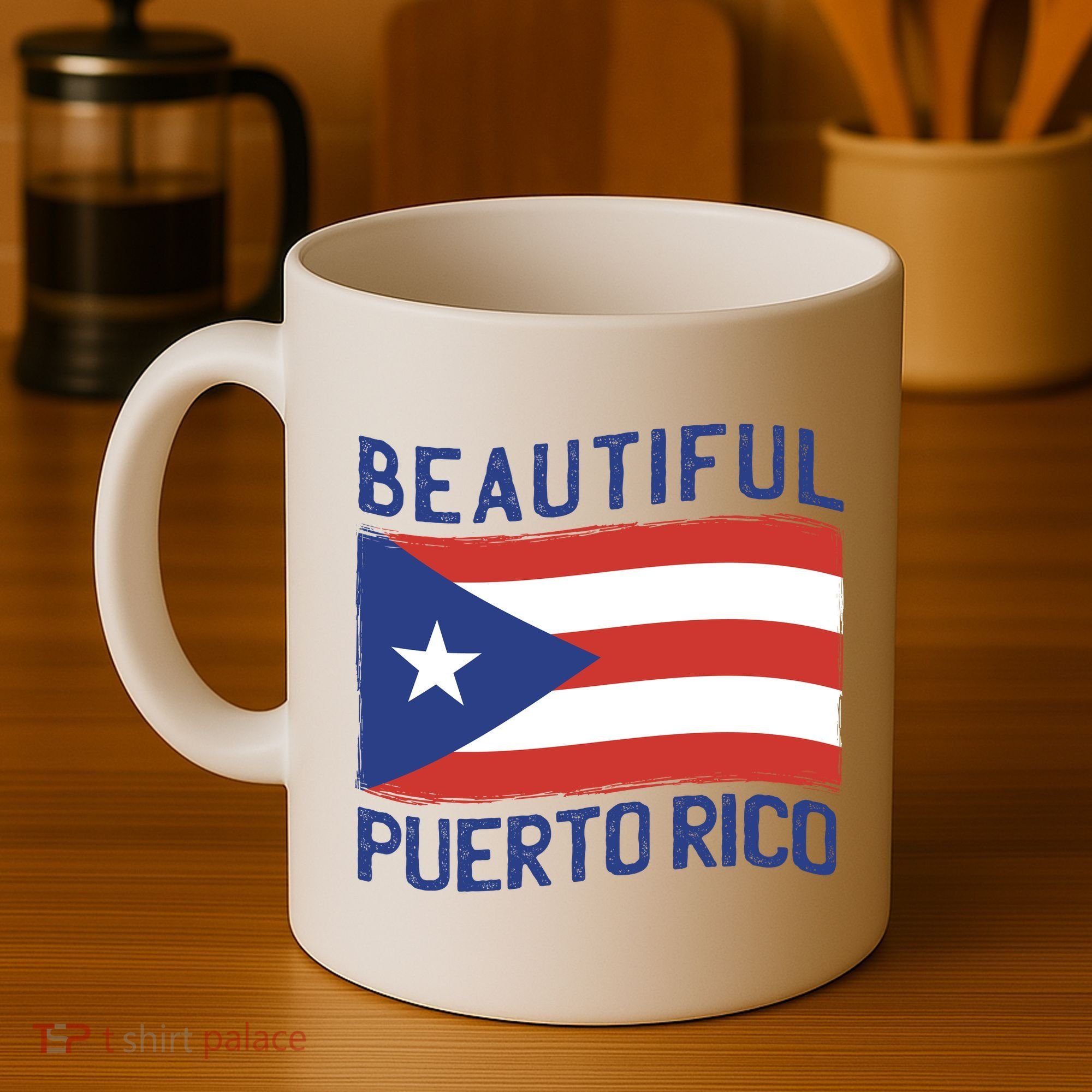 Beautiful Puerto Rico Flag Coffee Mug