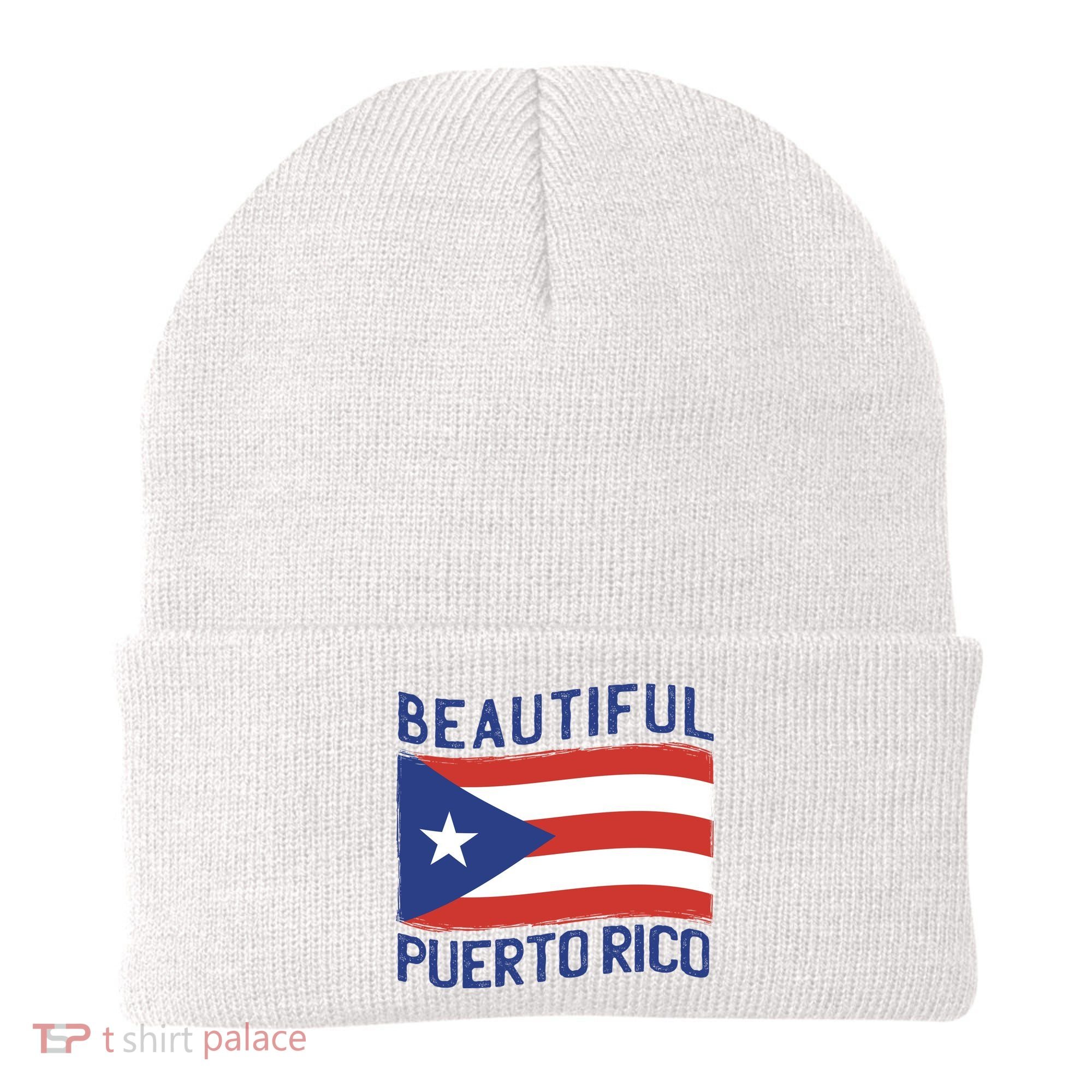 Beautiful Puerto Rico Flag Beanie