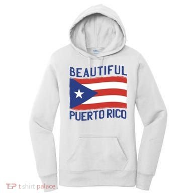 Beautiful Puerto Rico Flag Women's Hoodie