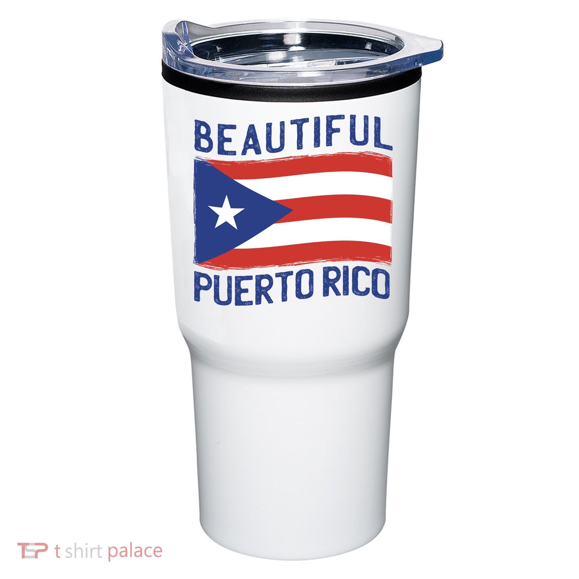 Beautiful Puerto Rico Flag Tumbler