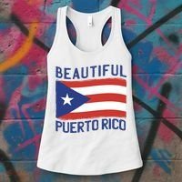 Beautiful Puerto Rico Flag Women's Tank Top thumb 3
