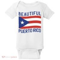 Beautiful Puerto Rico Flag Baby Bodysuit thumb 0