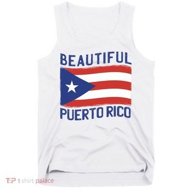Beautiful Puerto Rico Flag Tank Top