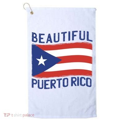 Beautiful Puerto Rico Flag Golf Towel