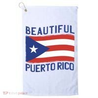 Beautiful Puerto Rico Flag Golf Towel thumb 0