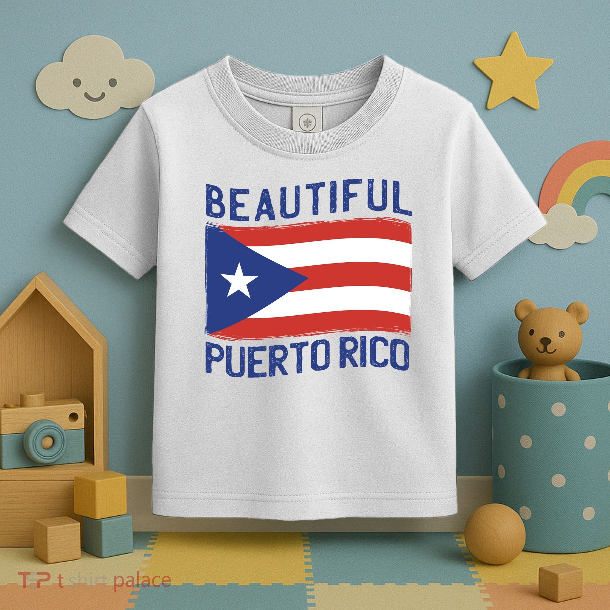 Beautiful Puerto Rico Flag Toddler T-Shirt