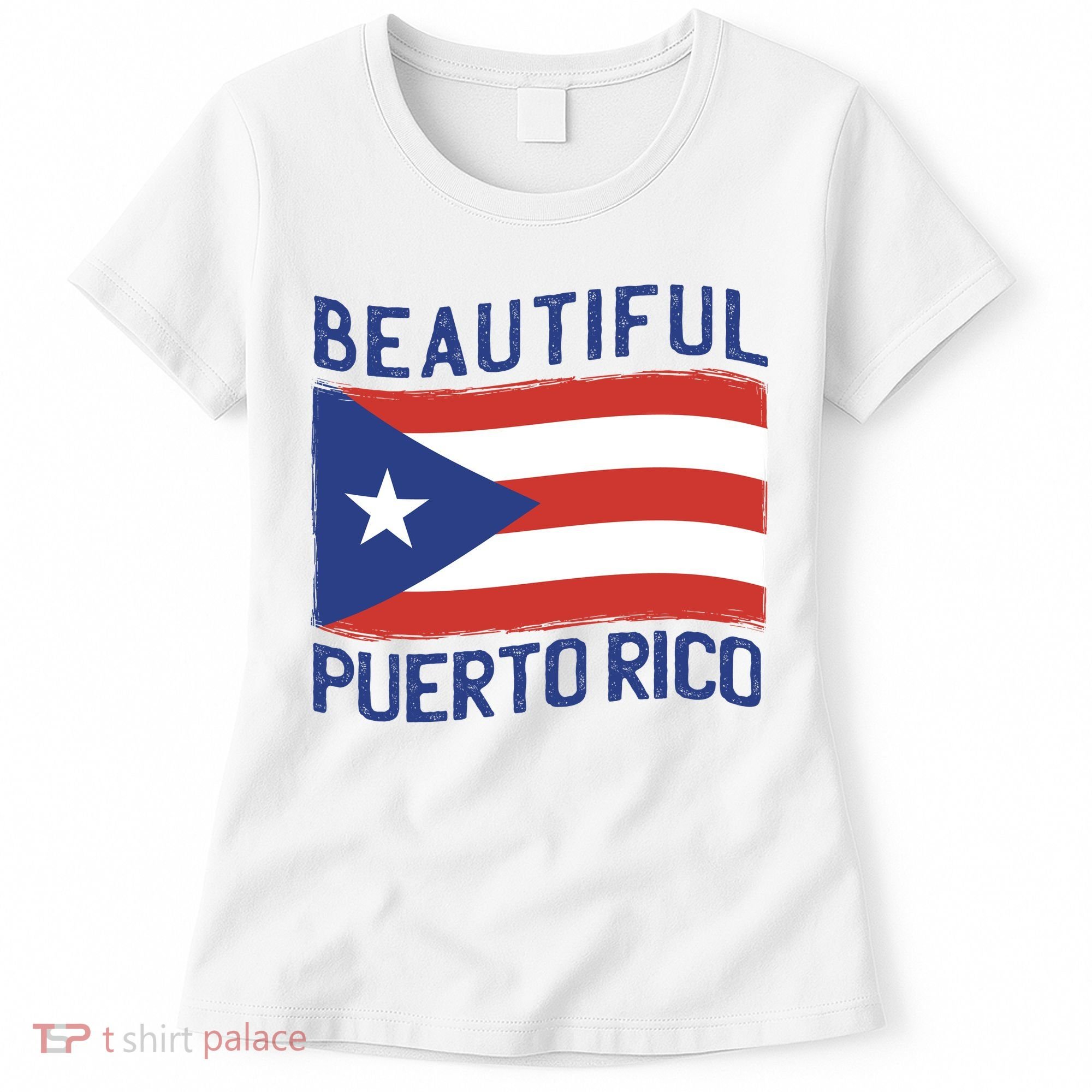 Beautiful Puerto Rico Flag Women's T-Shirt