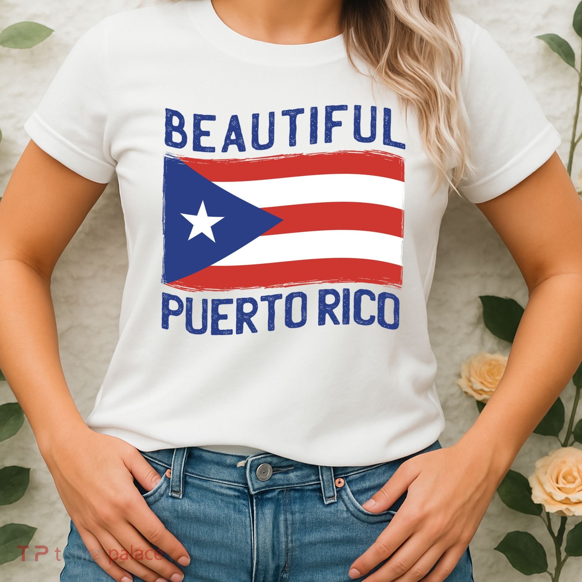 Beautiful Puerto Rico Flag Women's T-Shirt