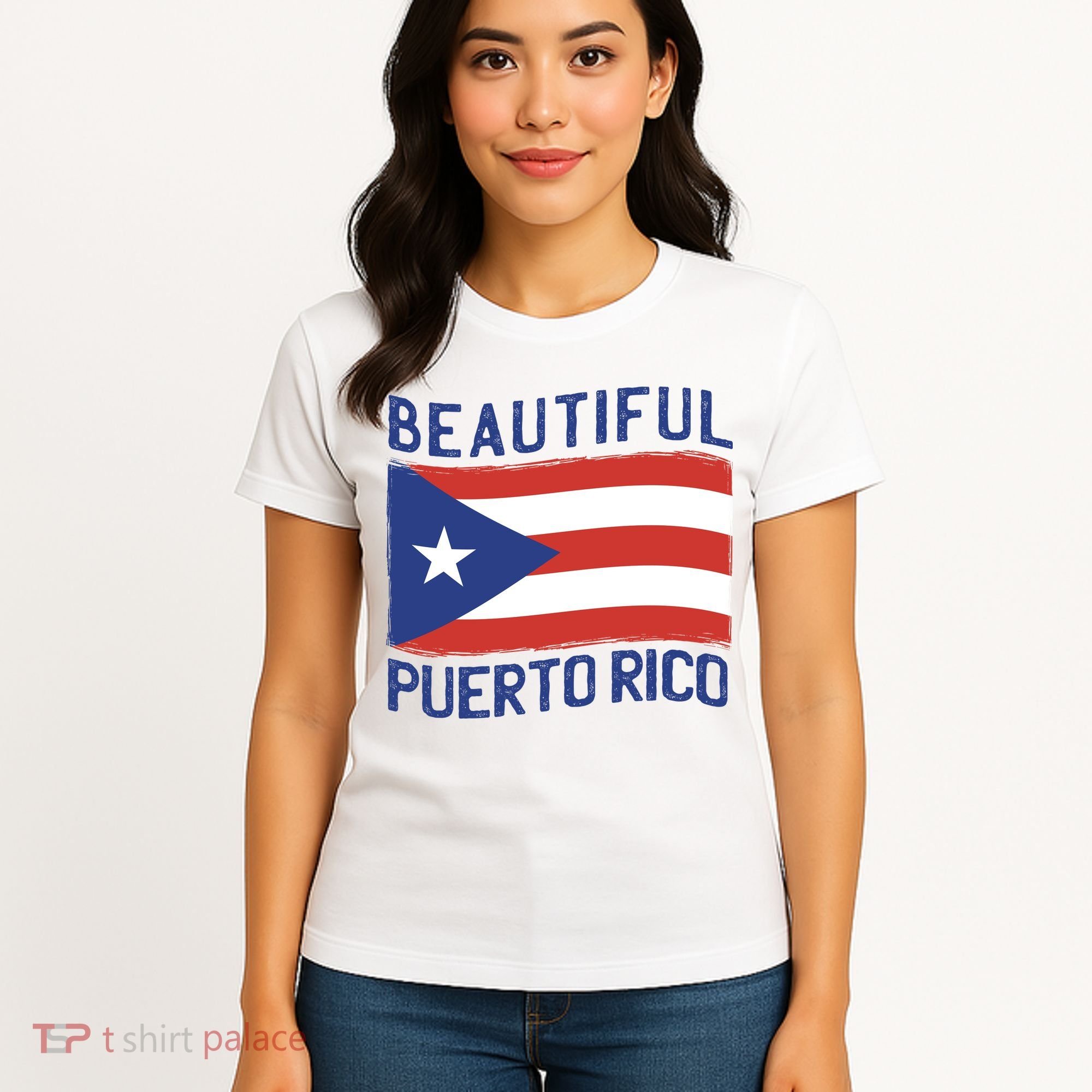 Beautiful Puerto Rico Flag Women's T-Shirt