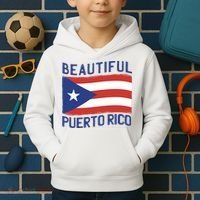 Beautiful Puerto Rico Flag Kids Hoodie thumb 2