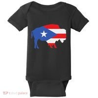 Buffalo Puerto Rico Buffalo New York Puerto Rican Baby Bodysuit thumb 0
