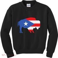 Buffalo Puerto Rico Buffalo New York Puerto Rican Kids Sweatshirt thumb 0
