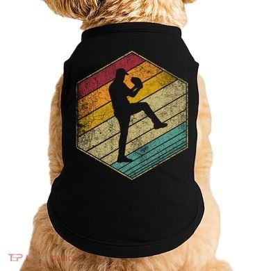 Baseball Pitcher Retro Vintage 70s 80s 90s Gift Cute Gift Doggie Tank
