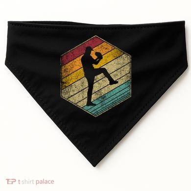 Baseball Pitcher Retro Vintage 70s 80s 90s Gift Cute Gift USA-Made Doggie Bandana
