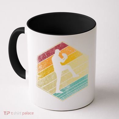 Baseball Pitcher Retro Vintage 70s 80s 90s Gift Cute Gift Coffee Mug